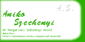 aniko szechenyi business card
