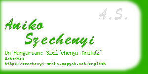 aniko szechenyi business card